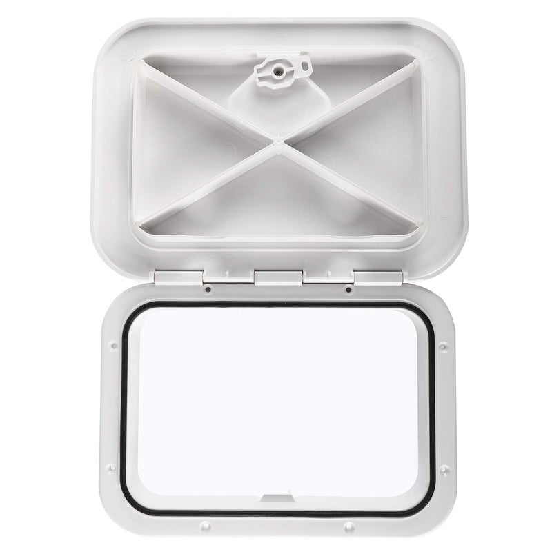 Yaegoo Marine Deck Access Hatch & Lid 10-5/8" X 14-3/4" (270mmx375mm) White Boat Deck Hatch - Image 3